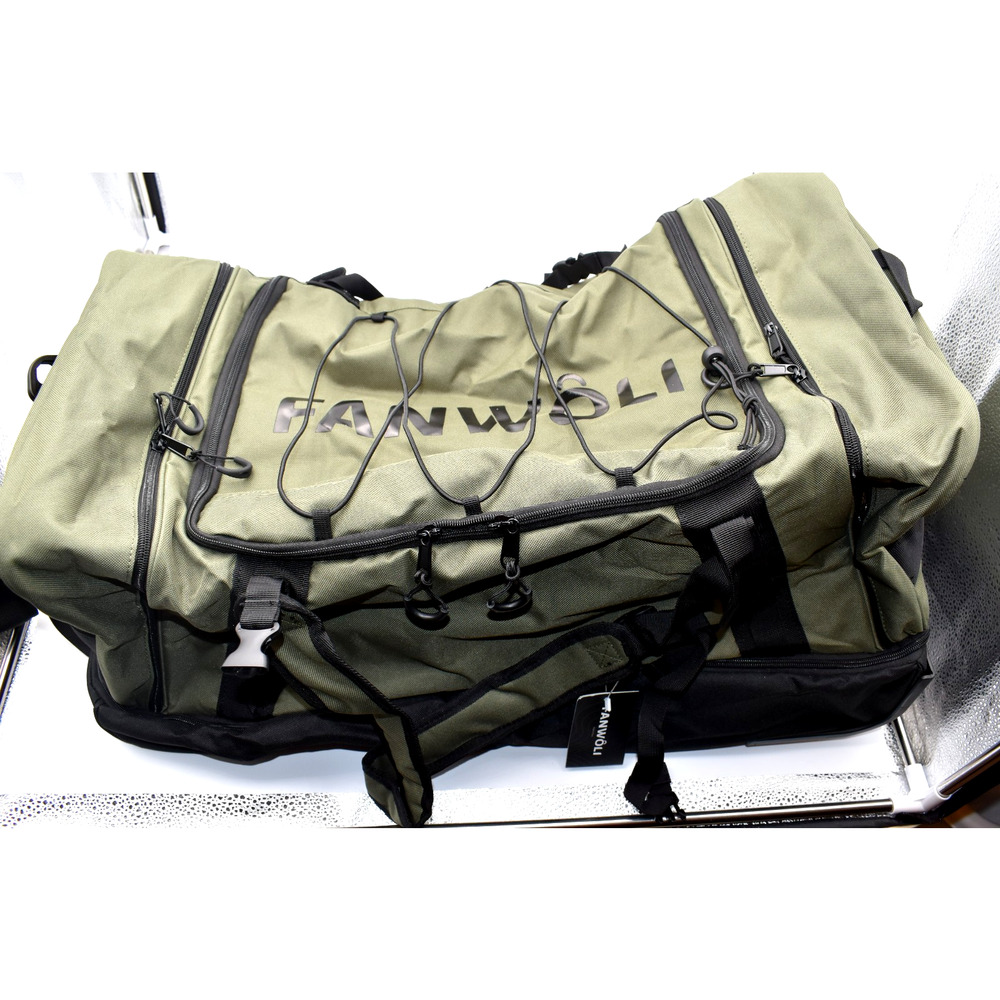 Fanwoli NEW 30'' Large Rolling Duffle Bag with Wheels Waterproof Heavyload Green - Picture 6 of 11